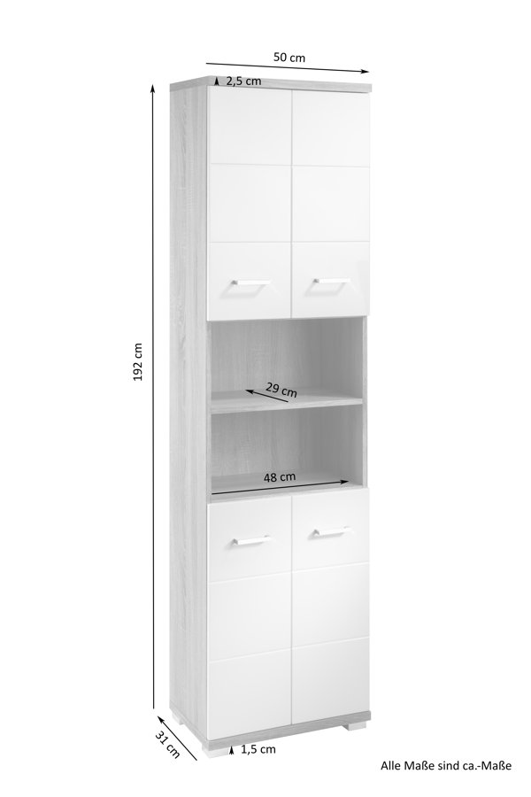 17 Stories Evonda Freestanding Tall Bathroom & Reviews